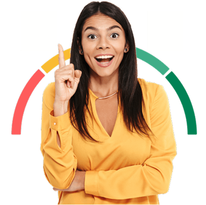 Happy student thinking about loan