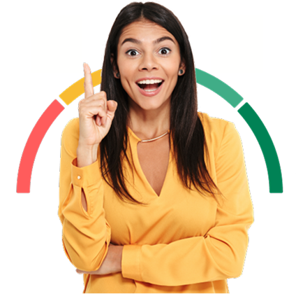 Happy student thinking about loan